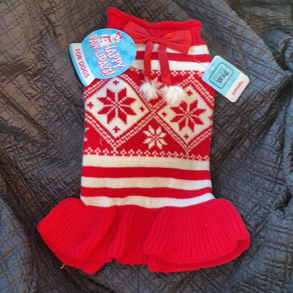 NWT Doggy sweater. Red and white *various sizes - Picture 3 of 4